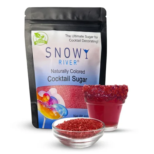 Vista 41 de Snowy River Americas Cocktail Sugar - Rimmer de cóctel Kosher todo natural, rojo, blanco y azul y recortador de café (americanas, bolsa de 1 libra)