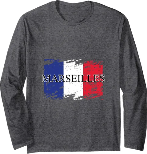 Vista 4 de French-Republic French France Family Trips I Marseilles Long Sleeve T-Shirt