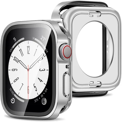 Vista 31 de Amizee 2 en 1 Estuche [Paquete de 2] Compatible con Apple Watch SE 3/2/1 Series 6/5/4 40mm con Protector de Pantalla Integrado, Cubierta Protectora