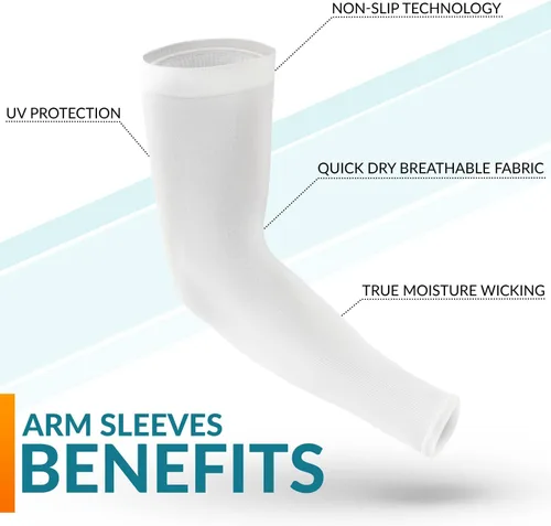 Vista 2 de KEMFORD Arm Sleeves for Men and Women Sun Protection Cooling UPF 50 Compression Basketball Running