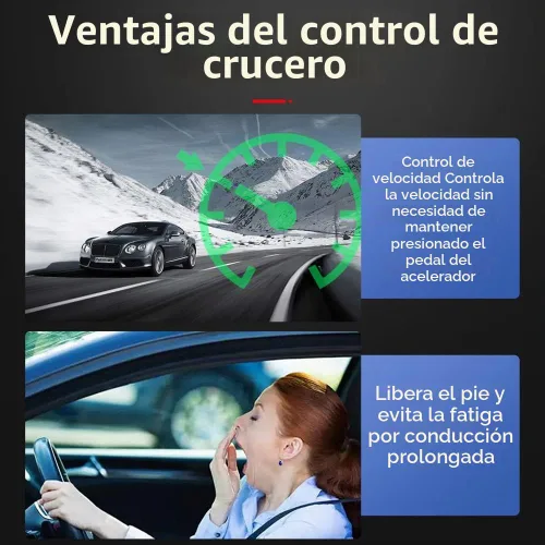 Vista 8 de EASYGUARD ECC001 Kit de sistema de control de crucero universal eléctrico limitador de control de velocidad para automóviles DC12V con acelerador