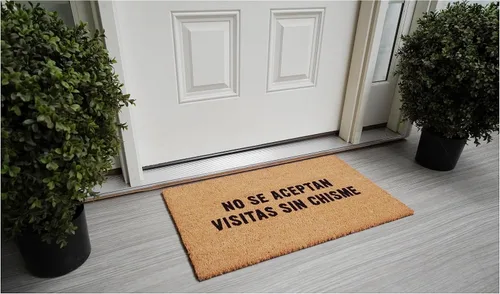 Vista 2 de Calloway Mills 110771729 No Se Aceptan Visitas sin Chisme Felpudo español 17" x 29