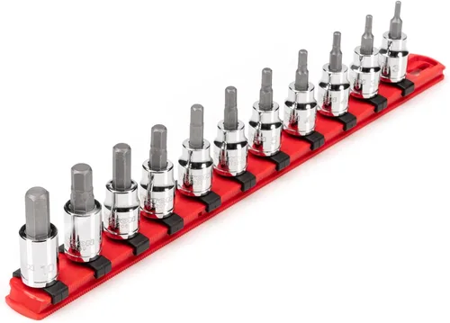 Vista 12 de TEKTON Juego de dados hexagonales largos de 3/8 pulgadas de impulso con estuche, 8 piezas (1/8-3/8 pulgadas) SHB91313 Long