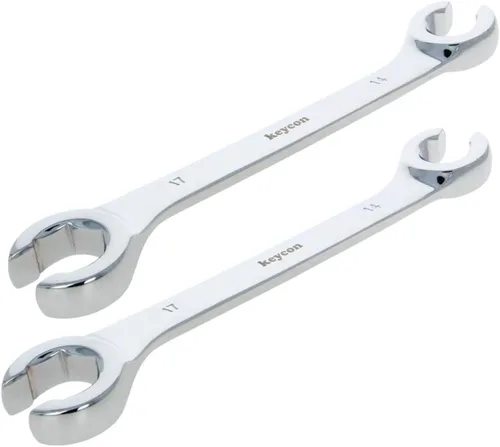 Vista 17 de Utoolmart Llave de tuerca acampanada, 0.236 in x 0.315 in métrica doble extremo abierto, 2 piezas