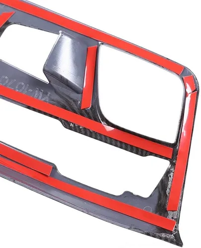 Vista 7 de YIWANG Cubierta de panel de palanca de cambios para consola central de automóvil ABS cromada, 1 unidad para BMW Serie 5 G30 2017 2018 Accesorios