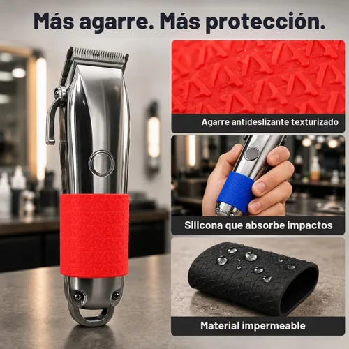 Vista 3 de WAYUTO Juego de 9 bandas profesionales de silicona para recortar el cabello, peinar y arreglar el cabello