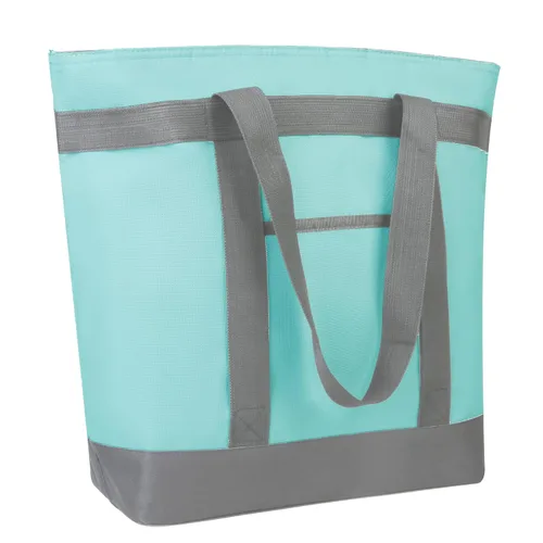 Vista 16 de Bolsa tote reutilizable aislada para compras de comestibles para mujeres/hombres, bolsa de entrega de pizza/comida para mantener los alimentos