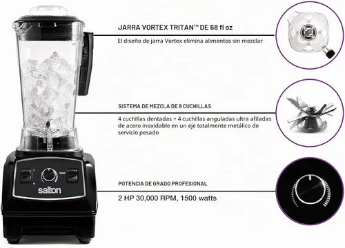 Vista 4 de Salton Power Blender 2 L/QT