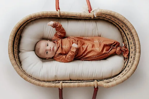 Vista 186 de Three Little Tots Vestido de corbata anudada para bebé recién nacido - Bebé