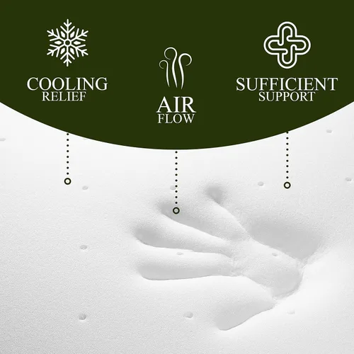 Vista 7 de Cubrecolchón de algodón orgánico para niños pequeños Almohadilla ventilada de espuma viscoelástica de 2 pulgadas, impermeable y lavable para cama