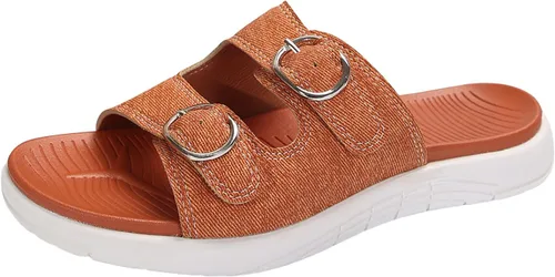 Vista 10 de Sandalias ortopédicas para mujer, de moda, para caminar, con soporte de arco, antideslizantes, cómodas, informales, para el verano