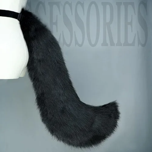 Vista 3 de Fxaelian Cosplay Animal Tail Fox Squirrel Cat Dog Wolf Tail and Ears Diadema Accesorio de disfraz