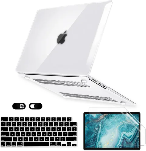Vista 11 de Funda para MacBook Air de 13 pulgadas para laptop M5 M4 M3 M2 A3449 A3240 A3113 A2681 2026-2022 versión con Touch ID, carcasa rígida de plástico 5 Z