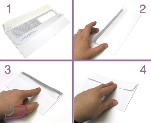 Vista 6 de NextDayLabels - Caja de sobres de seguridad de doble ventana 500# 8 autosellados