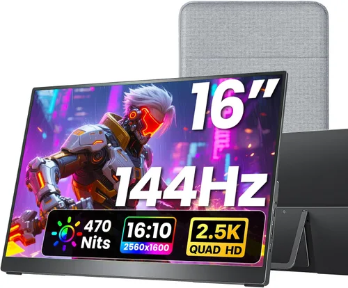 Vista 8 de kksmart Monitor portátil de 15.6 pulgadas 1080P FHD 86% sRGB 60Hz, monitor de viaje para laptop, MacBook Surface PC, Xbox PS5, HDMI Dual USB-C VESA
