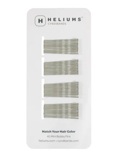 Vista 9 de Minihorquillas Heliums - Rubio Ceniza - Paquete de 40, horquillas pequeñas de 1.5 pulgadas para cabello fino y niños