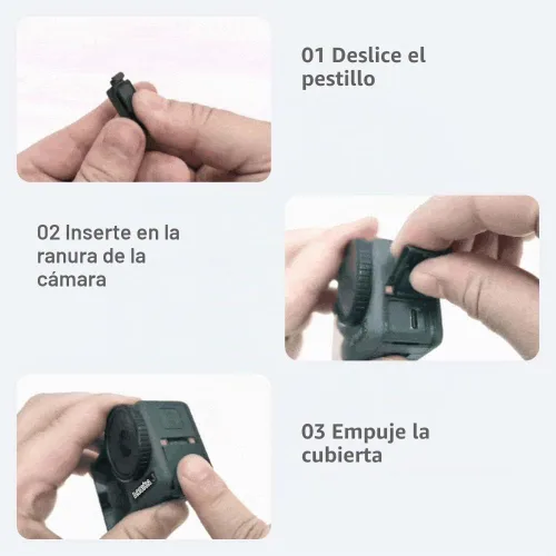 Vista 7 de iMusk Piezas de repuesto originales de la serie Osmo Action de Osmo Action para cámaras DJI OSMO Action 3/4/5 Pro (para Osmo Action 3)