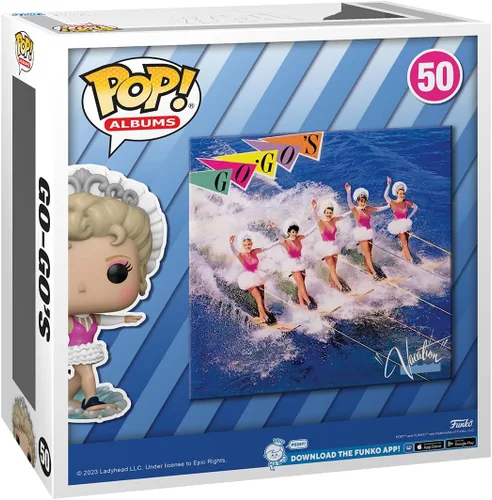 Vista 3 de Funko Pop! Albums: The Go-Go's - Vacaciones - Música - Figura de vinilo coleccionable - Idea de regalo - Producto oficial - para niños y adultos