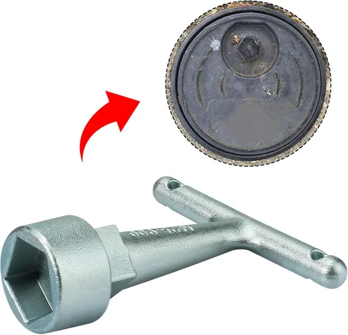 Vista 3 de Llave medidor de agua para enchufe de pentágono, llave de parada de bordillo, herramienta de cierre de válvula de agua para enchufe de pentágono