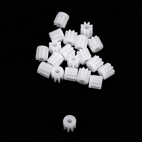 Vista 3 de Othmro 20 piezas de engranajes de plástico 8 dientes modelo 082A engranaje de reducción engranajes de gusano de plástico para RC coche robot motor
