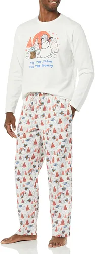 Vista 12 de Amazon Essentials Disney Marvel Star Wars Conjunto de pijama de franela para hombres 2 piezas Marvel Capitán América