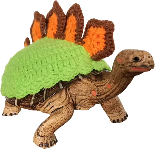 Vista 2 de Suéter para tortuga, suéter de punto cálido de invierno hecho a mano con correa ajustable, suéter de animal pequeño, ropa de tortuga para Navidad
