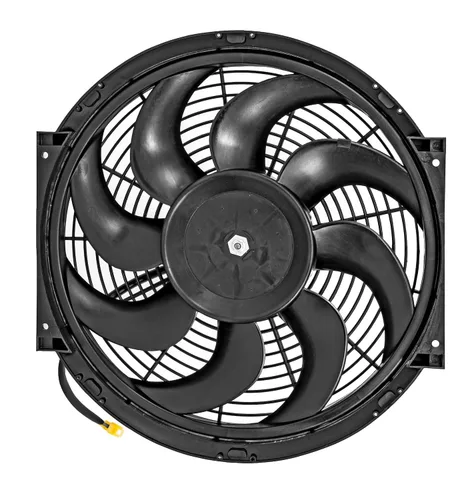Vista 2 de JEGS Ventilador de refrigeración universal reversible eléctrico 16 pulgadas de diámetro 1950 CFM 13.1 amperios de tracción Incluye coleta