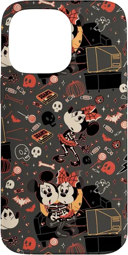 Vista 21 de iPhone 16 Disney Mickey Mouse & Minnie Mouse Scary Sweet Halloween Case