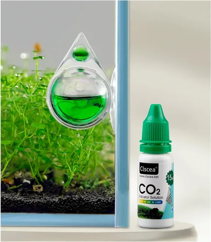 Vista 9 de Aquatic CO2 Drop Checker Forma Desmontable de Gota de Lágrima Sin Solución, Versión Actualizada Comprobador de caídas
