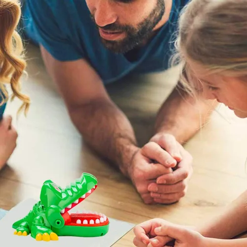 Vista 3 de Juego de Dientes de Cocodrilo para Niños, Juegos de Dentista de Dedo Mordedor de Cocodrilo Divertido Juego de Dientes de Caimán