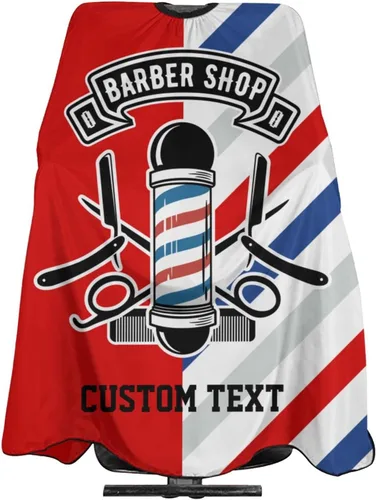 Vista 28 de Capa de barbero impermeable personalizada, Capa de peluquero personalizada, Añade tu texto, Capa de salón personalizada para hombres, Capa de corte