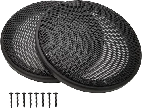 Vista 13 de Cubiertas para parrilla de altavoz de 3 pulgadas, protector de subwoofer para altavoz de automóvil, marco de plástico ABS con malla metálica