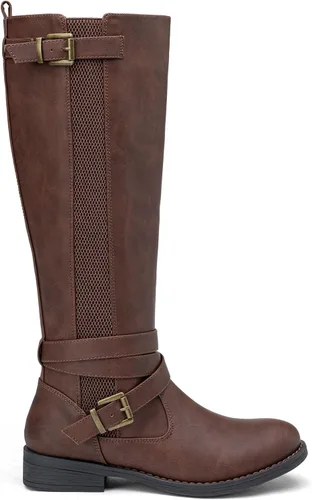 Vista 6 de Vepose Botas altas hasta la rodilla para mujer 952 Stretch Riding Retro Fashion