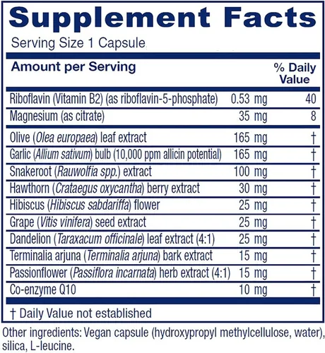 Vista 2 de Vitanica Rauwolfia Extra, Suplemento de apoyo cardiovascular, vegano, 90 cápsulas