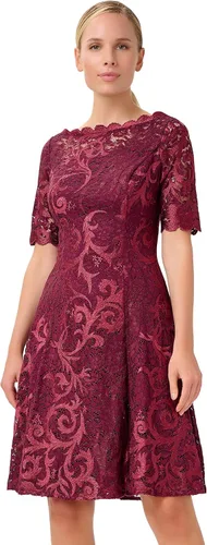 Vista 3 de Adrianna Papell Vestido midi de encaje bordado para mujer
