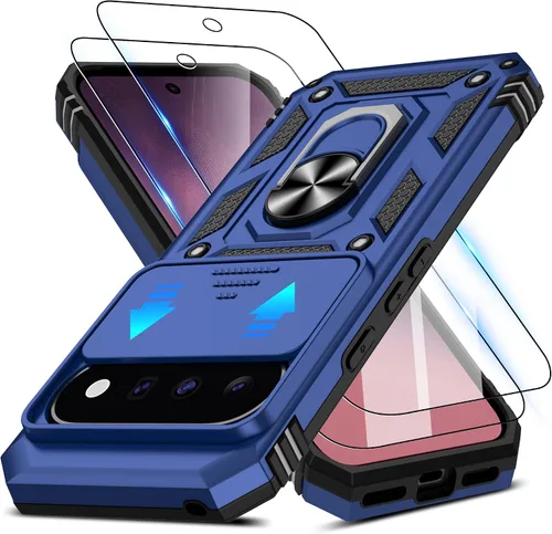 Vista 162 de ATUMP for Moto G-Play-2024 Case with Camera Lens Cover & HD Screen Protector(2 Pcs), [10FT Military Grade Drop Protection] Magnetic Ring Holder Negro