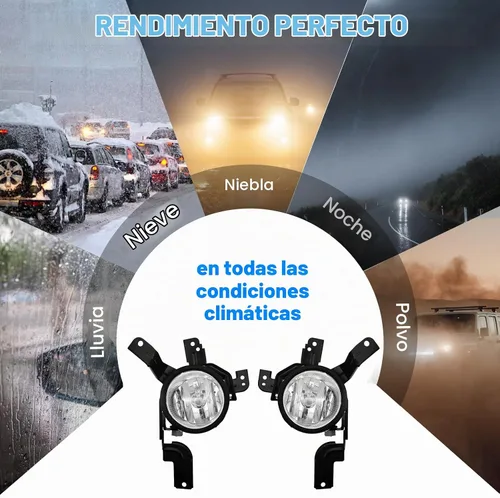 Vista 3 de Luces antiniebla de conducción compatibles con lámparas de parachoques delantero Honda CRV 2007 2008 2009 con bombillas halógenas H11 de 12 V 55 W