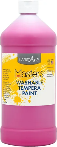 Vista 20 de Handy Art Little Masters - Pintura lavable, 16 onzas, color negro Bright & Mixable, High Opacity, Washable Colors for Classroom, Students, Kids