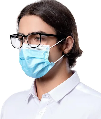 Vista 3 de TOREGE Gafas de seguridad, gafas protectoras de moda con lentes transparentes, antiniebla