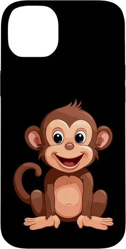 Vista 15 de iPhone 16 Monkey Lover - Funda de regalo con diseño de silueta para hombres, mujeres y niños