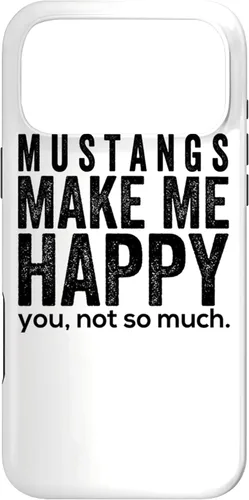 Vista 21 de Funda de regalo para iPhone 13 Pro Mustangs make me happy you not so much funny Horse