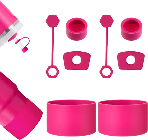 Vista 8 de Stanley - Juego de 8 botas para vasos de 30 y 40 onzas, cubierta de popote de 0.394 in (0.4 pulgadas) para tazas, protector de base antideslizante