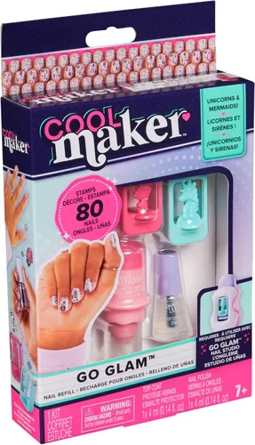 Vista 9 de Cool Maker, GO Glam - Kit de uñas de recambio, diseños de unicornio y sirena, estilo 80 uñas (el empaque puede variar), juguetes de manualidades
