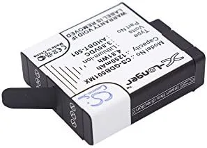 Vista 2 de Batería de 1250 mAh para GoPro 601-10197-00, AABAT-001, ASST1, CHDHX-501, CHDHX-701, CHDHX-701-RW, Hero 2018, Hero 5, Hero 5 Black, Hero 6, Hero 6