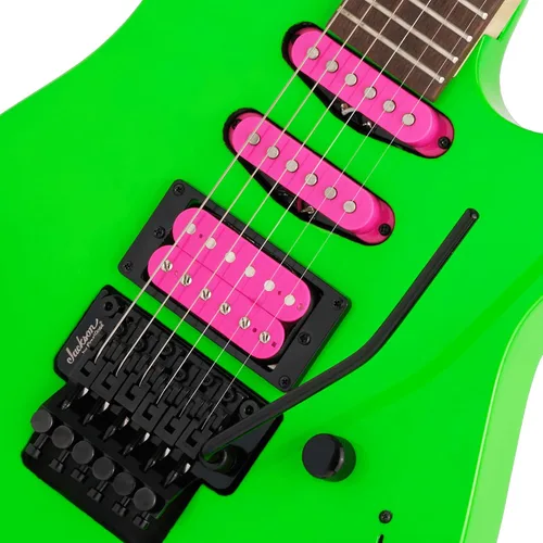 Vista 4 de Jackson X Series Dinky DK3XR HSS Guitarra Eléctrica - Verde Neón