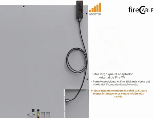 Vista 4 de FireCable (Smart TV Stick WiFi Amplificador de señal) Cable HDMI Extensor para todos HDMI Streaming Media TV Sticks