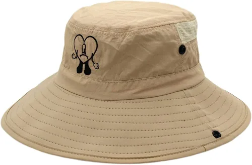 Vista 4 de Cute Bunny Bucket Hat, Funny Women Summer Wide Brim Foldable Beach Hat Outdoor Beach Floppy Sun Hat