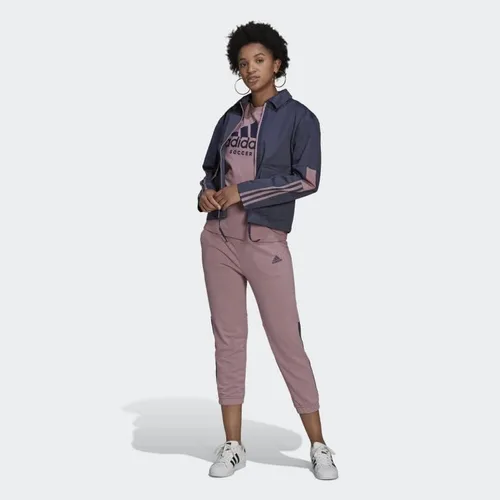 Vista 4 de adidas Chaqueta Tiro Cargo para mujer, Azul marino sombra