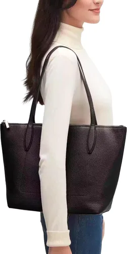 Vista 2 de Kate Spade New York Bolso tote Harlow de piel granulada con cremallera para mujer