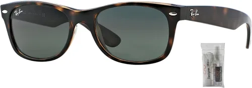 Vista 2 de Ray-Ban RB2132 NEW WAYFARER - Gafas de sol para hombres y mujeres paquete con kit de cuidado de gafas de cortesía de diseñador iWear